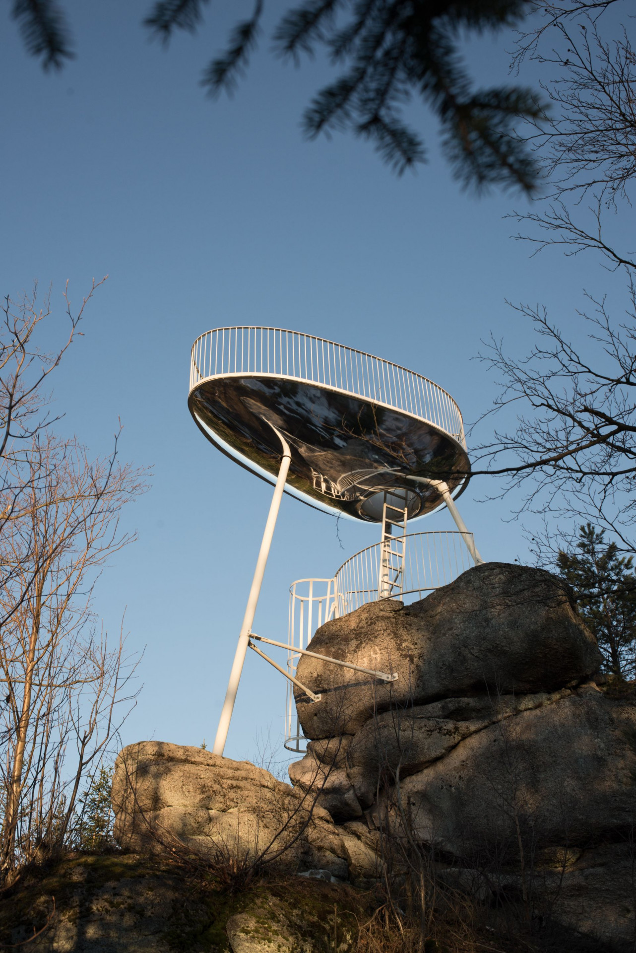 Vyhlídka Špička poblíž obce Tanvald na Liberecku od studia Mjölk, realizace 2020