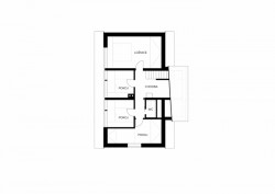 Dům pro rodinu tesaře, Architekti.in, půdorys 2NP