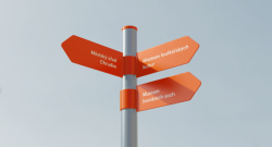 Nová vizuální identita města Chrudim - ukazatel, Markéta Steinert.