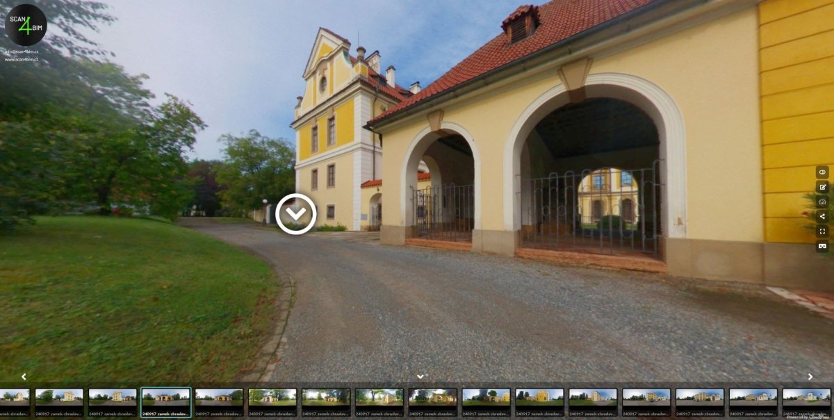 Ukázka virtuální prohlídky od SCAN4BIM