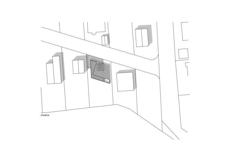 Dům se světlíkem, situace, Atelier 11