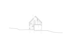 Řez (Rodinný dům v Dehtárech, SP-AM)