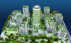 Aktuální upravený návrh Evy Jiřičné má jen jednu rozvlněnou věž místo původních tří věží.