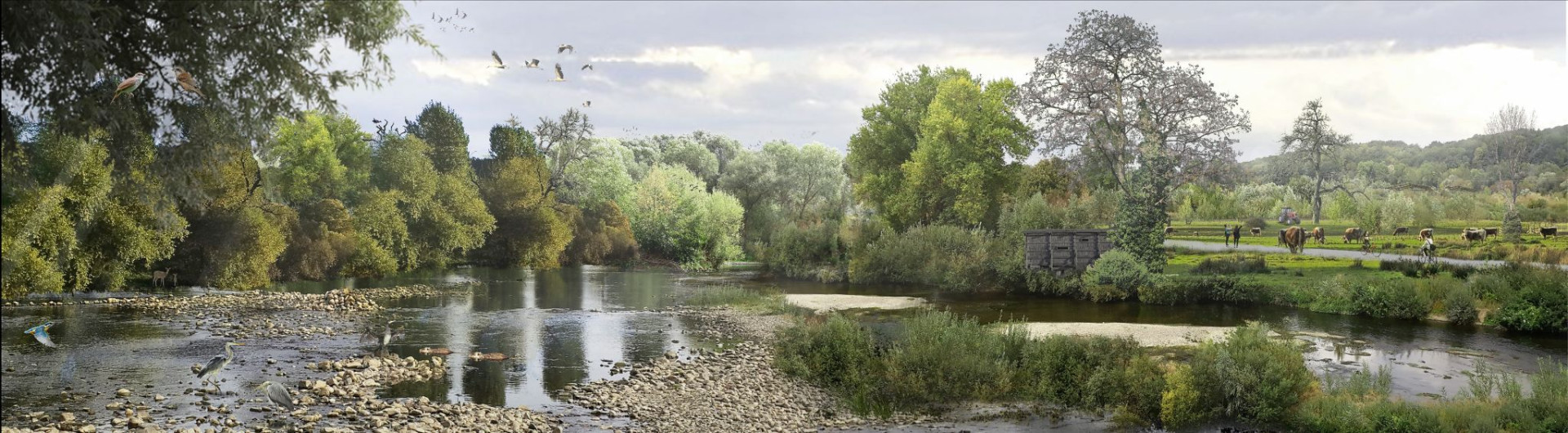 Ateliéry EMF, NORMA a PARETO se pustí do přípravy studie parku Soutok s rozlohou přesahující 1200 hektarů