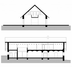 Rekonstrukce firemního sídla mmcité+ v Polsku, Kamil Mrva Architects, řezy