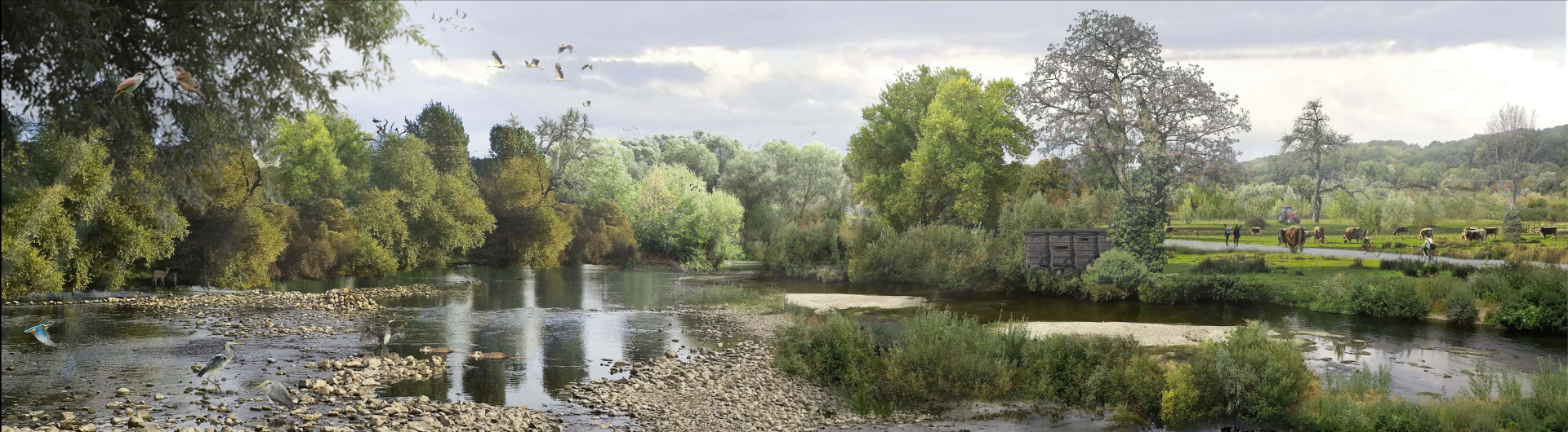 Ateliéry EMF, NORMA a PARETO zvítězily v krajinářsko-urbanistické soutěži o návrh Příměstského parku Soutok