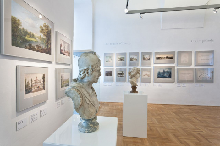 Architekti DRNH, NCZK, Arcibiskupský zámek v Kroměříži, Kabinet zahradní kultury, expozice v 2. NP – foto