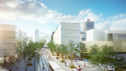 Návrh proměny brownfieldu Špitálka, A8000, vizualizace