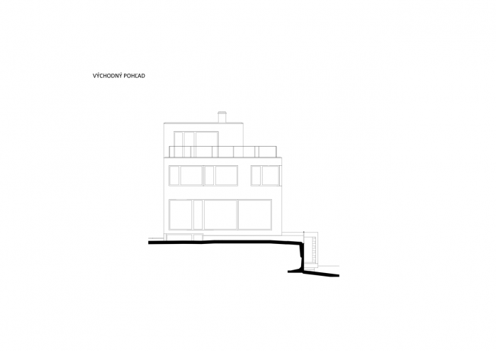 Compass Architekti, Rodinný dom Brusnicová A, pohled východní – foto