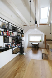 Neuhäusl Hunal, rekonstrukce podkrovního bytu, foto