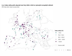 Praha je lákavá pro mladé a cizince, počet obyvatel tedy dlouhodobě roste