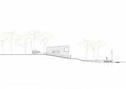 Chata PS ve slovenské obci Plavecký Štvrtok, Hantabal architekti, pohled sever