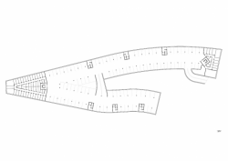 Filip Šefl, Bytový dům Plzeňská, půdorys 1. PP - foto