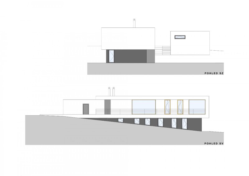 RD Hrabyně II., Atelier38‌ / Tomáš Bindr, Pavlína Harazimová, pohledy