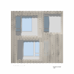 Buzzi Studio di Architettura, Cà Bugnada, detail fasády – foto