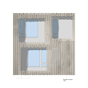 Buzzi Studio di Architettura, Cà Bugnada, detail fasády – foto