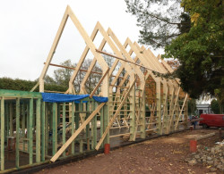 Smutečí síň Broumov, dřevěná konstrukce, INS spol. s.r.o., d3D