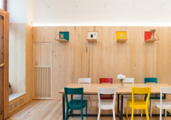 Monogram espresso bar, studio AEIOU