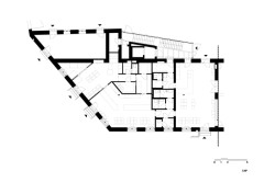 Půdorys 1. NP (Komunitní centrum ve Strakonicích, Ateliér VAS)