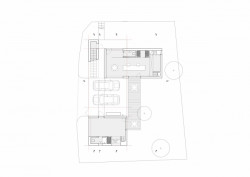 Ateliérový dům v Ratiboři, půdorys 1NP, studio OBJEKTOR