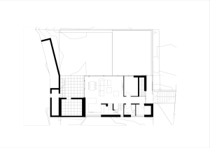 Compass Architekti, Rodinný dom Devín, půdorys 1. NP – foto