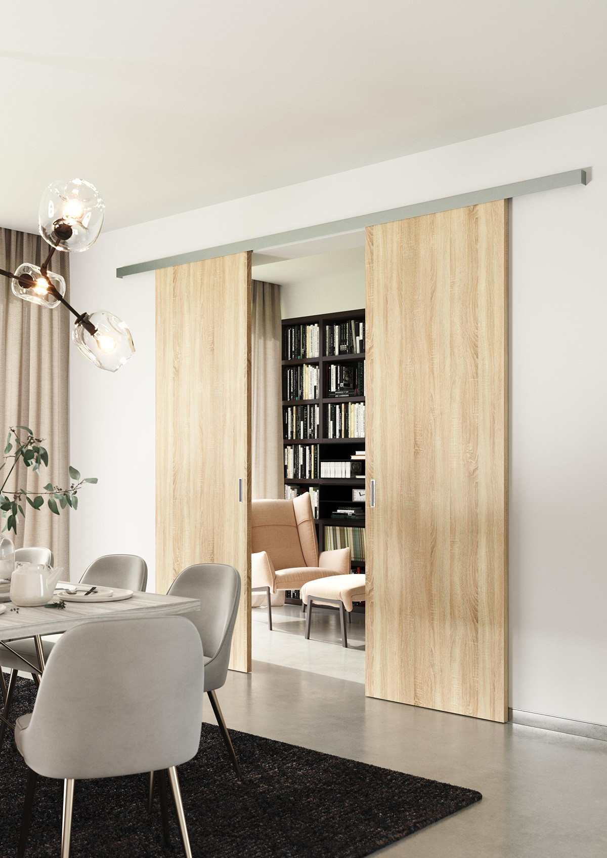 Posuvný systém TRIX TRENDY na zeď, dveře MASTER