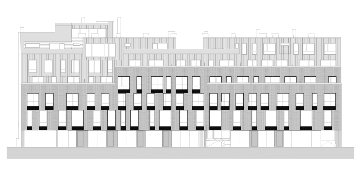 gutgut, JRKVC, DUN / Bytový dom na Dunajskej, pohled severní – foto