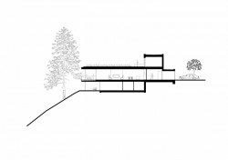 Vila na Vysoké skále, Majo architekti, řez