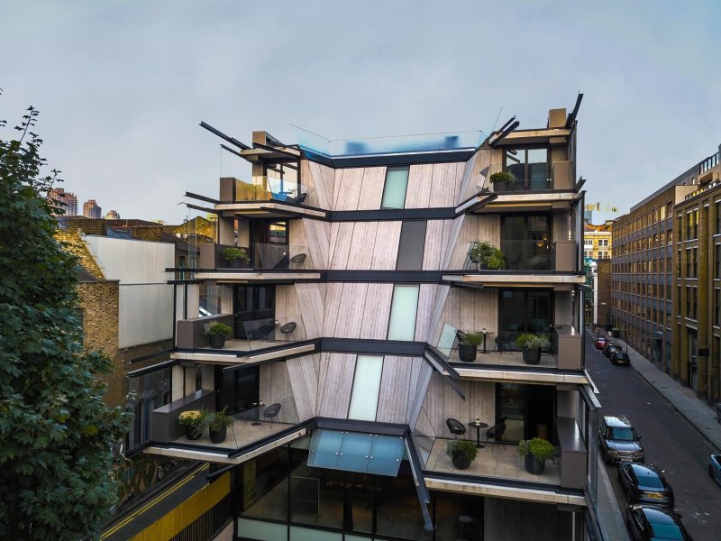 Nobu Hotel Shoreditch v Londýně od studia Ben Adams Architects