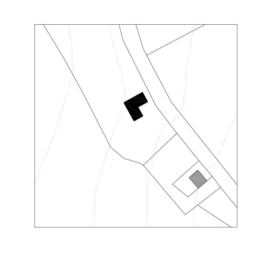 Rodinný dům na Větrném Vrchu, situace, Stempel & Tesar architekti