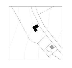 Rodinný dům na Větrném Vrchu, situace, Stempel & Tesar architekti