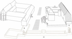 Herzog & de Meuron, Musée Unterlinden Extension, schéma – foto