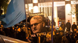 Demonstrace za záchranu Transgasu