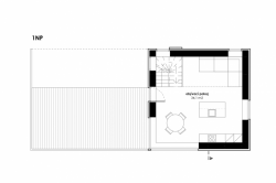Zábran Nová architekti, Rodinný dům/věž Čižice, půdorys 1. NP – foto