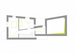 Dům v Lubné, New Work / Svatopluk Sládeček, Jaroslav Matoušek, půdorys 2NP