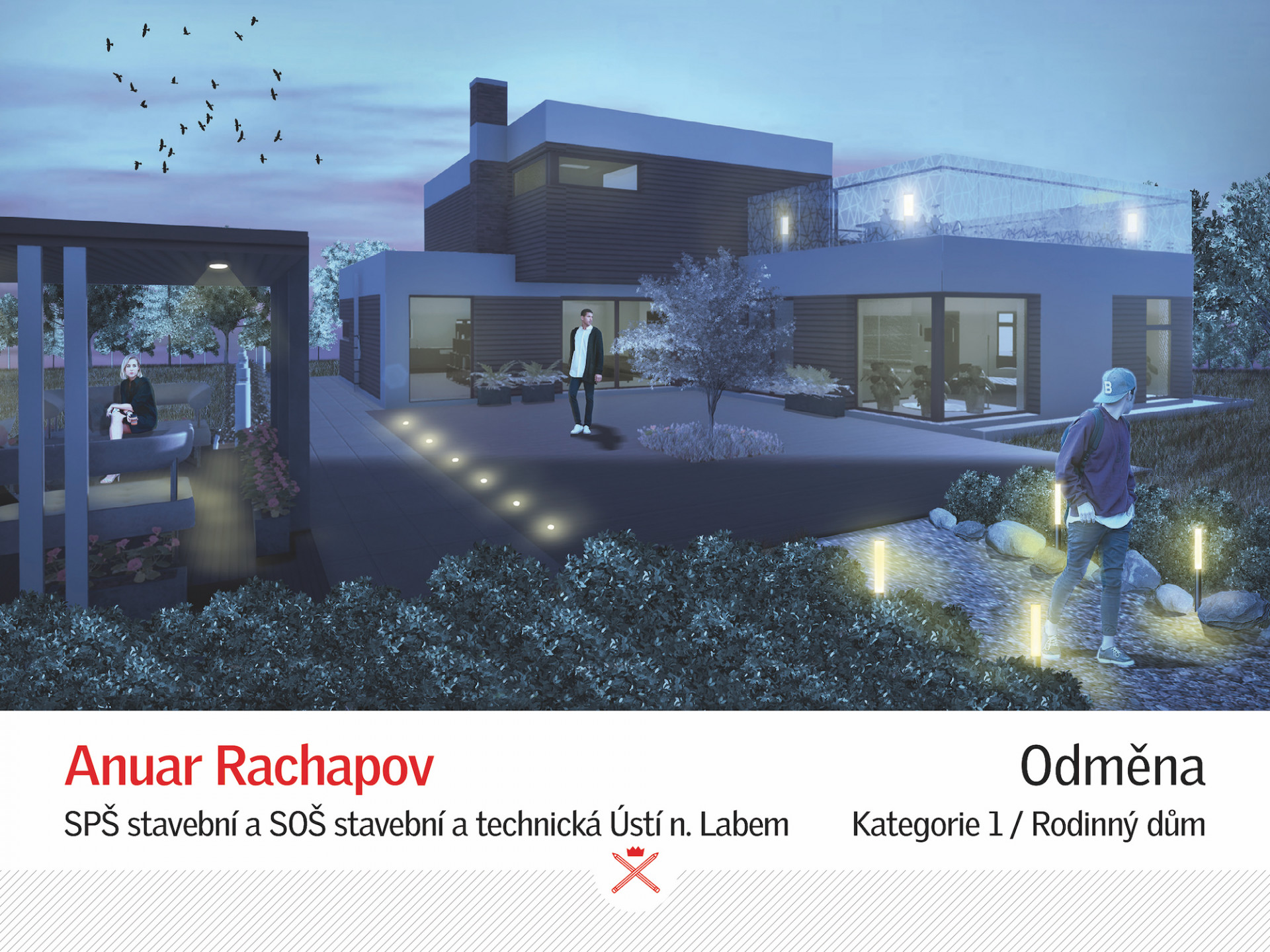 Středoškolská soutěž VELUX King of Daylight 2020, oceněný projekt
