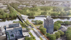 Vize architekta Jaromíra Pizingera o obytném mostě na místě Libeňského mostu v Praze.