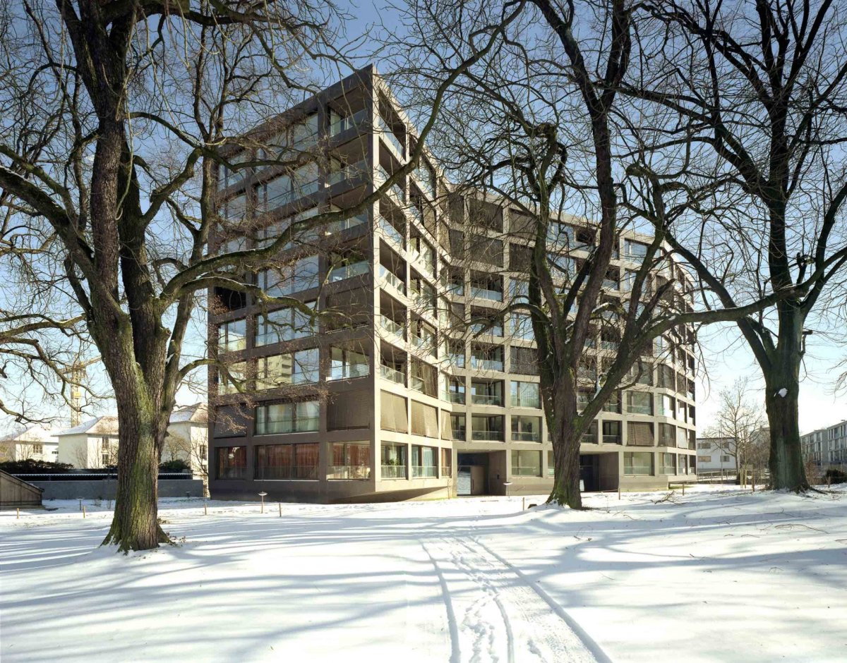 Bytový dům Schwarzpark v Basileji, Švýcarsko
