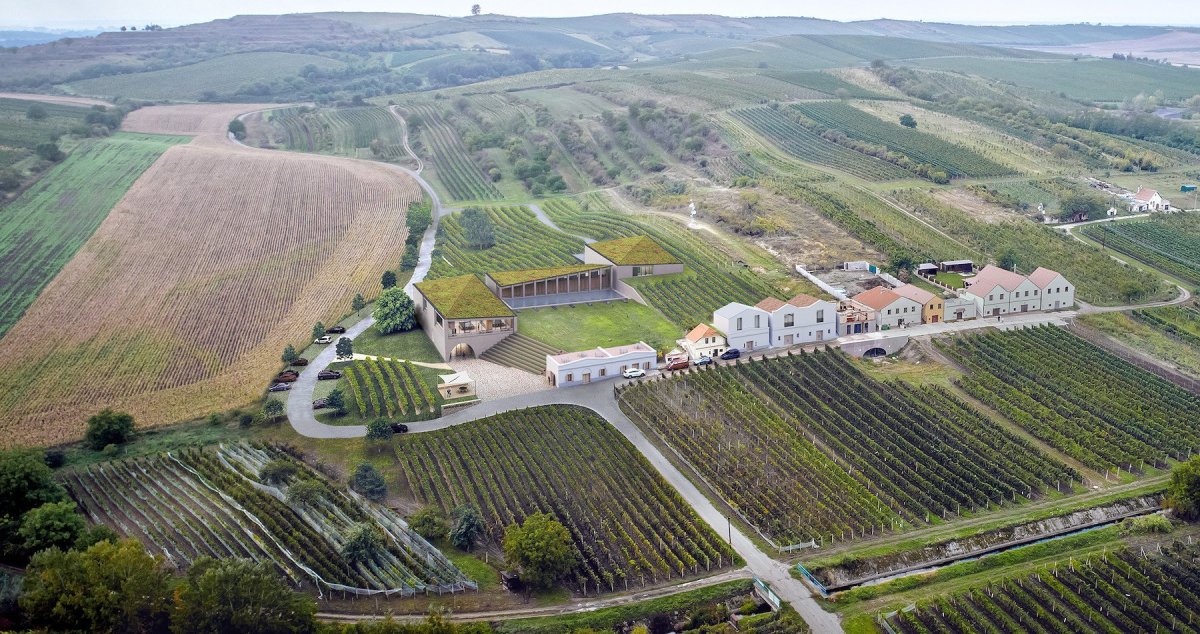 Vinařství Mikrosvín, FAM Architekti. Vizualizace: FAM Architekti