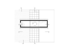 Půdorys 2.NP (Víkendový dům nad přehradou, NOIZ architekti)