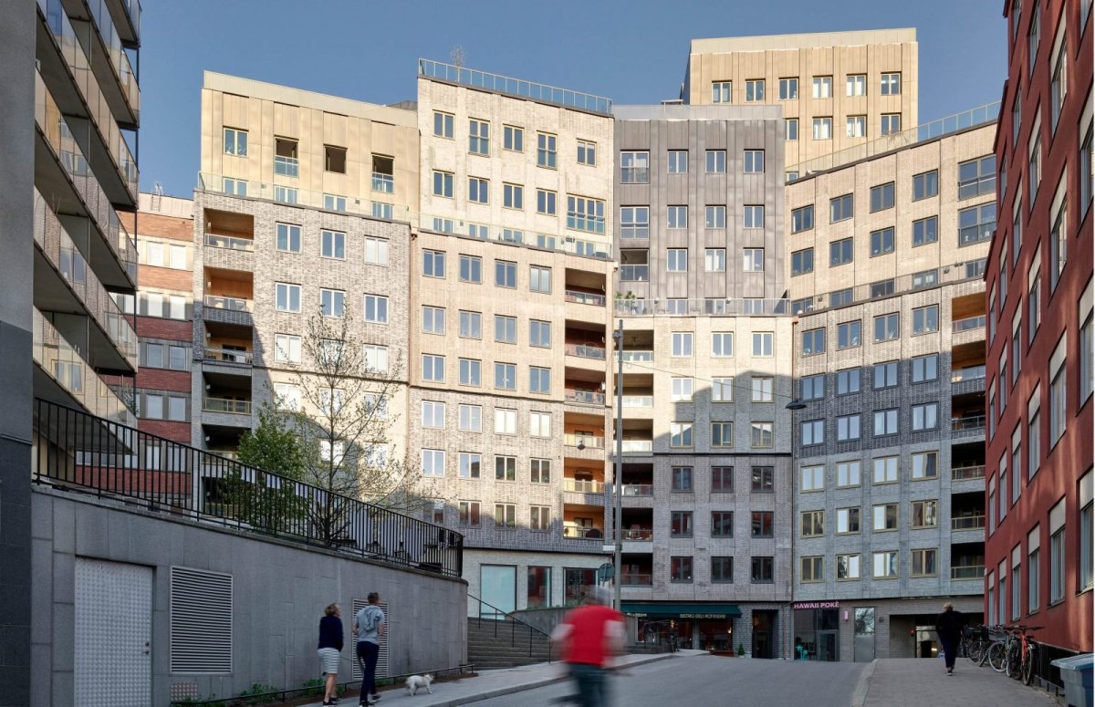 Bytový komplex Etaget ve Stockholmu, studio Kjellander Sjöberg