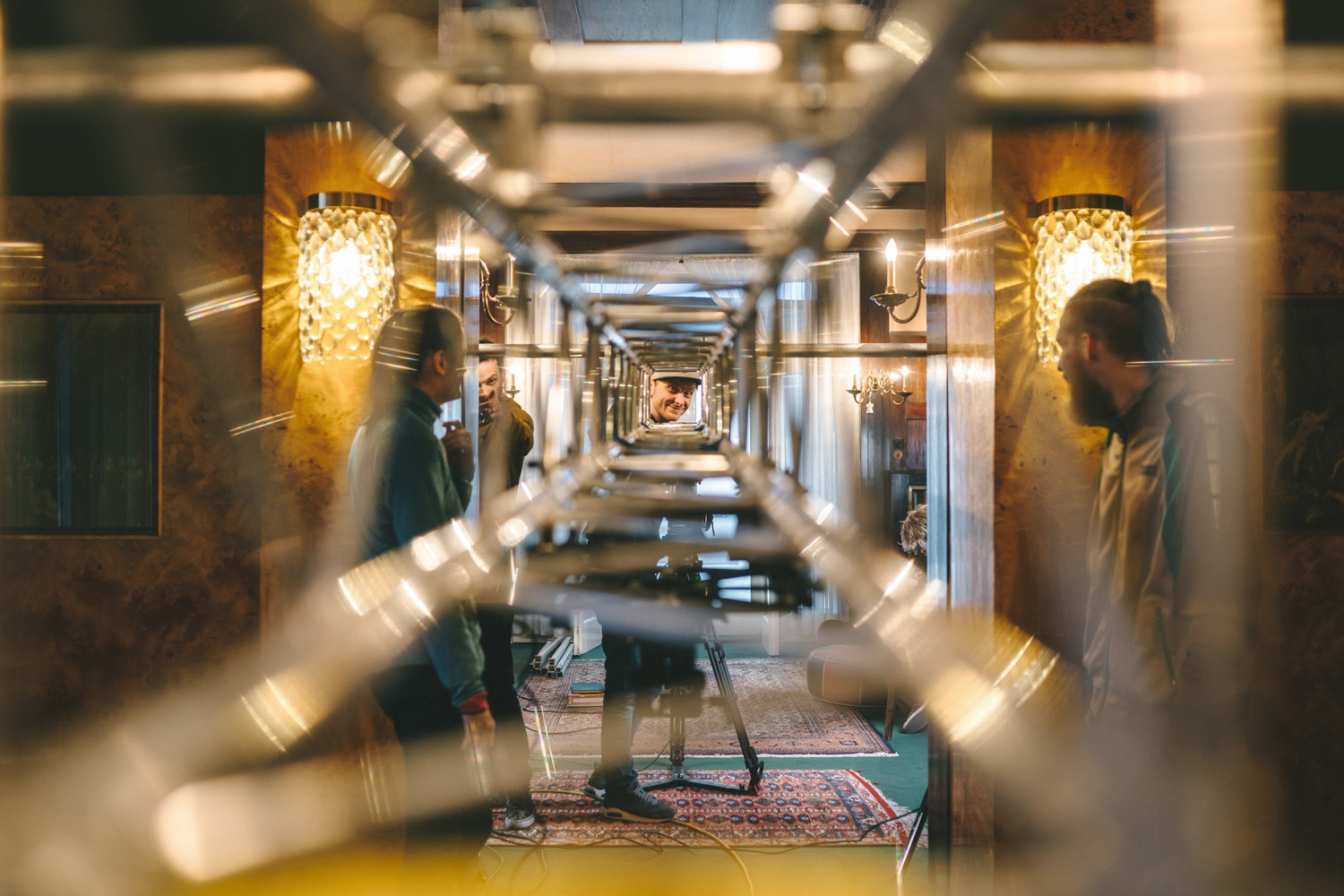 Fotografie z tvorby dokumentárního filmu Pohodlné století.