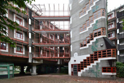 Sociální byty ve městě Chorweiler od Gottfrieda Böhma (1965–1975)