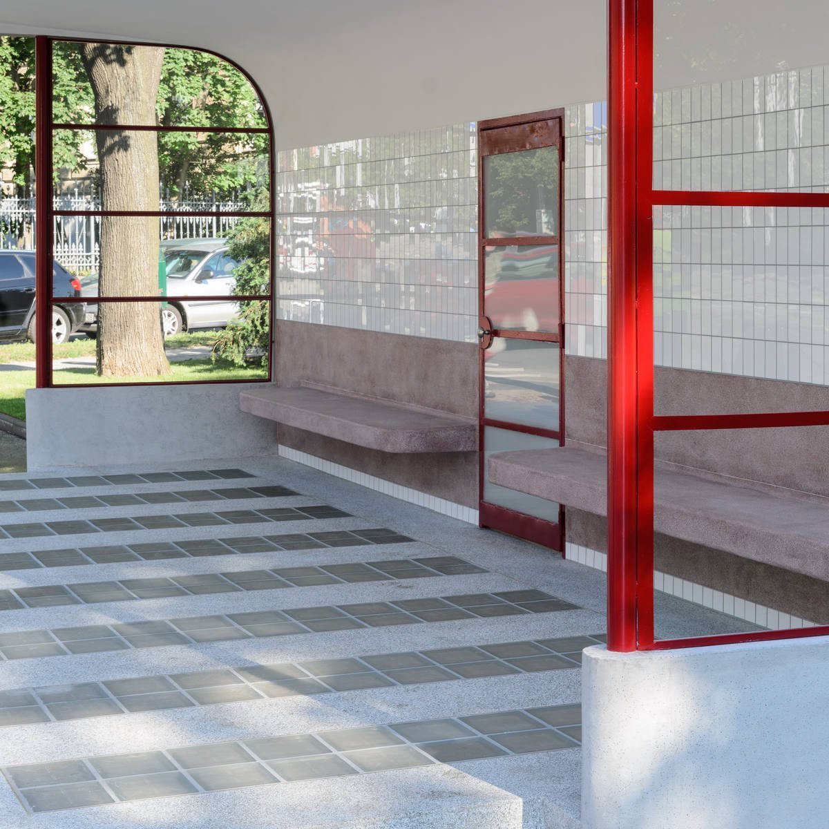 Rekonstrukce funkcionalistické zastávky od architekta Oskara Pořísky, Atelier RAW