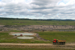 Okolí jezera Medard, historická fotografie