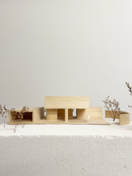 model (Cihlový dům v Pardubicích; architekti Jakub Dvořák a Michal Bílek)