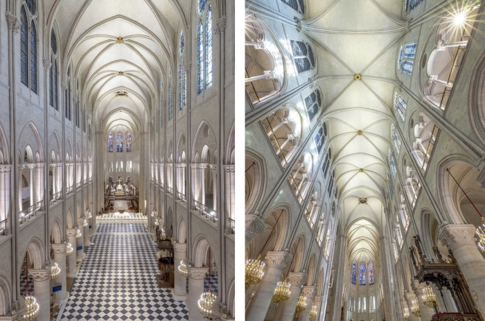 Osvětlení katedrály navrhoval zkušený světelný umělec Patrick Rimoux.