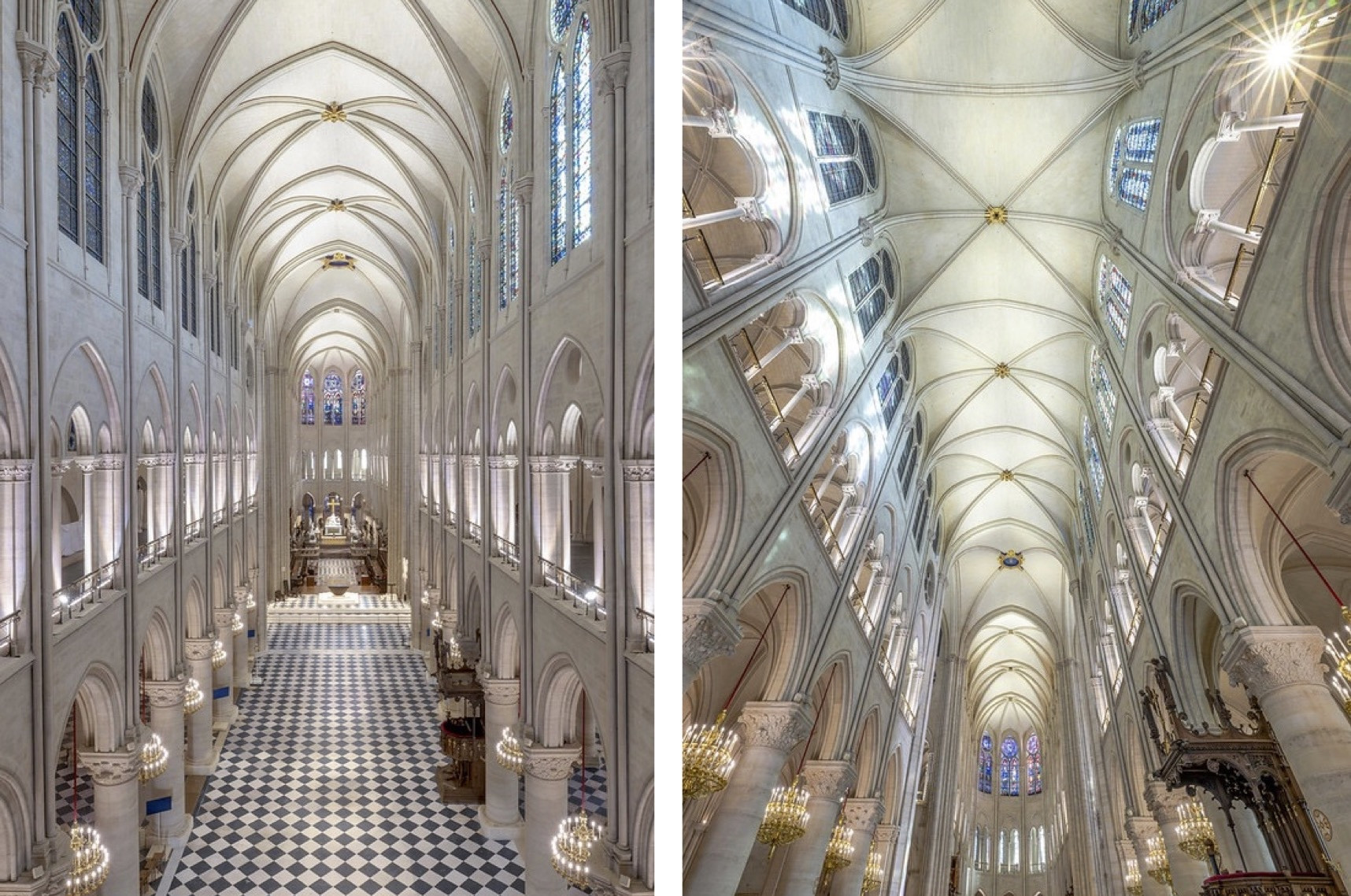 Osvětlení katedrály navrhoval zkušený světelný umělec Patrick Rimoux.