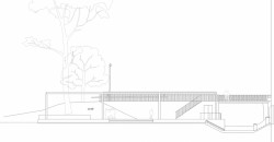 Obnova nábřeží řeky Loučné v Litomyšli, pohled na pavilon, Rusina Frei