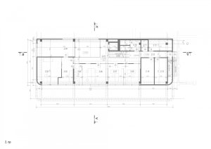 Výrobní a administrativní objekt firmy Pilana Karbid v Hulíně, Ellement architects, půdorys 2NP